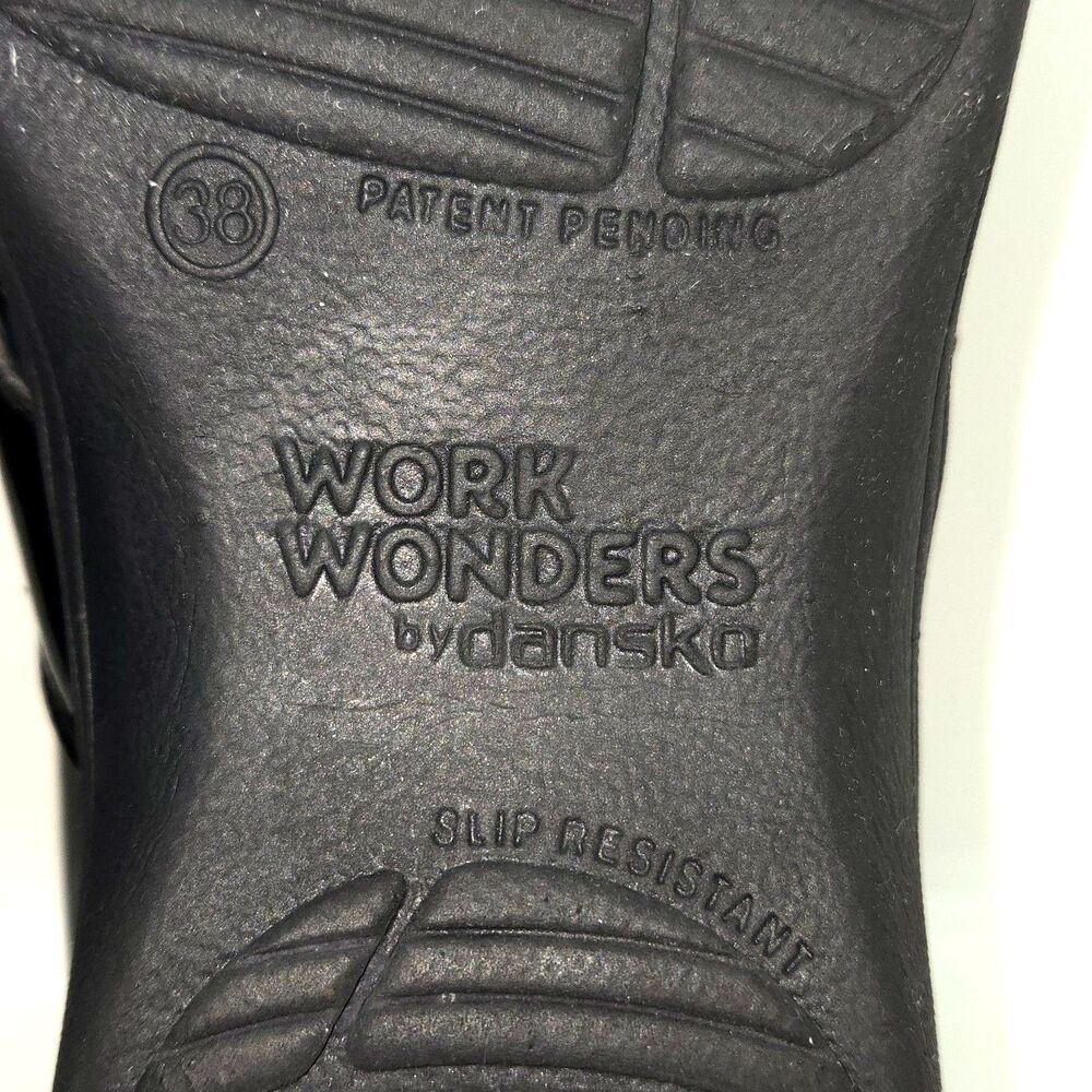 Dansko Work Wonders Comfort Clogs Multicolor Patent Leather Slip Resistant EU 38 - Picture 11 of 13